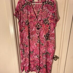 Pink Paisley Chemise size S
